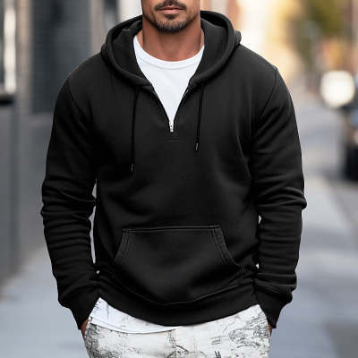 HALF-ZIP HOODY