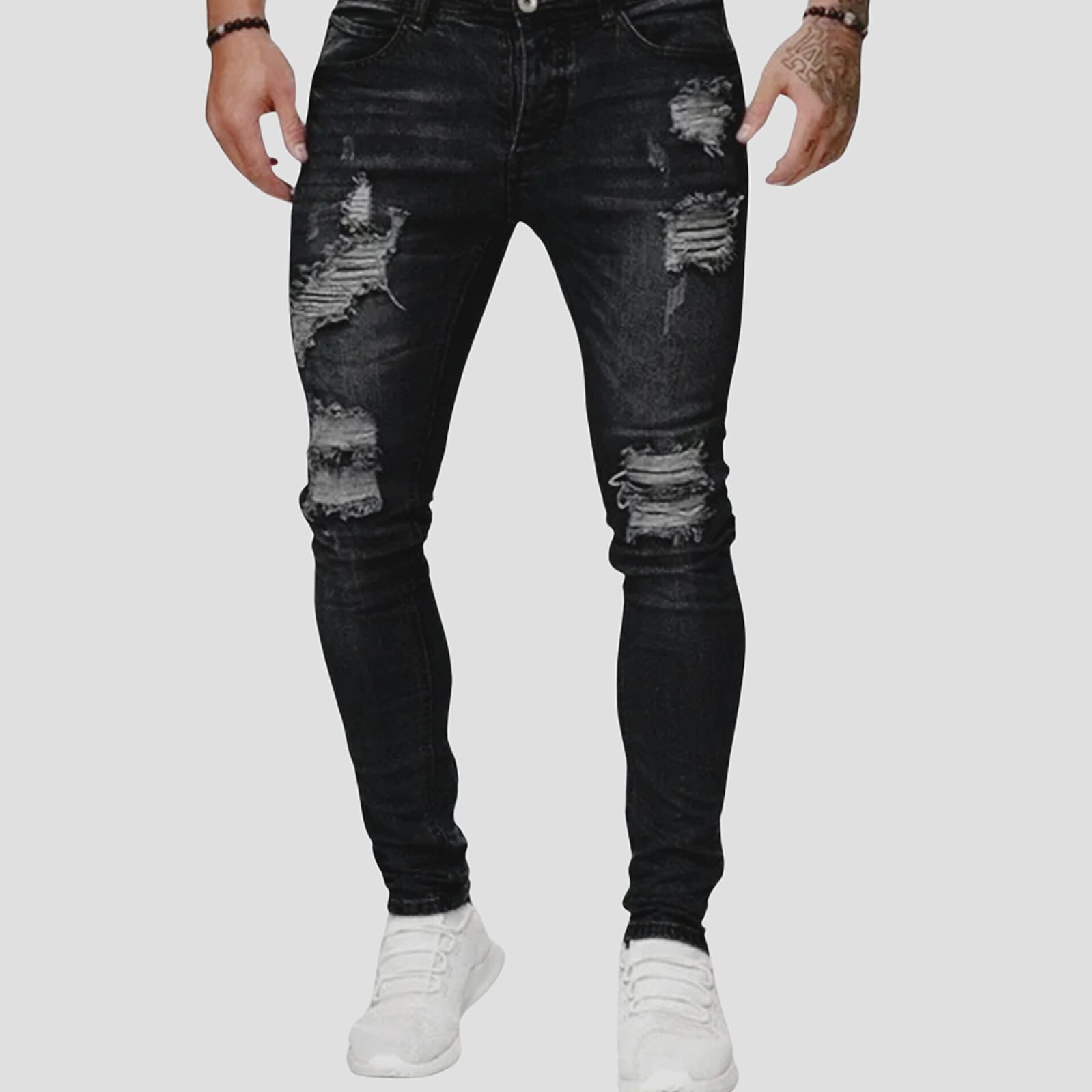 Black Ripped Jeans